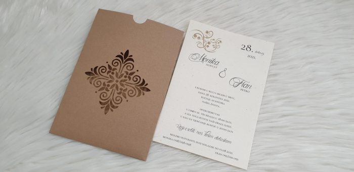 Pozivnice za vjenčanje P-079a