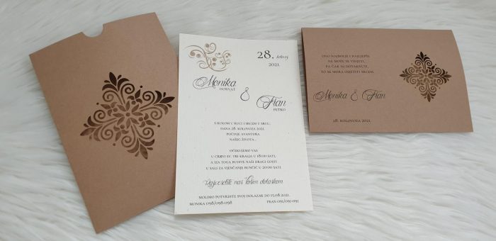 Pozivnice za vjenčanje P-079f